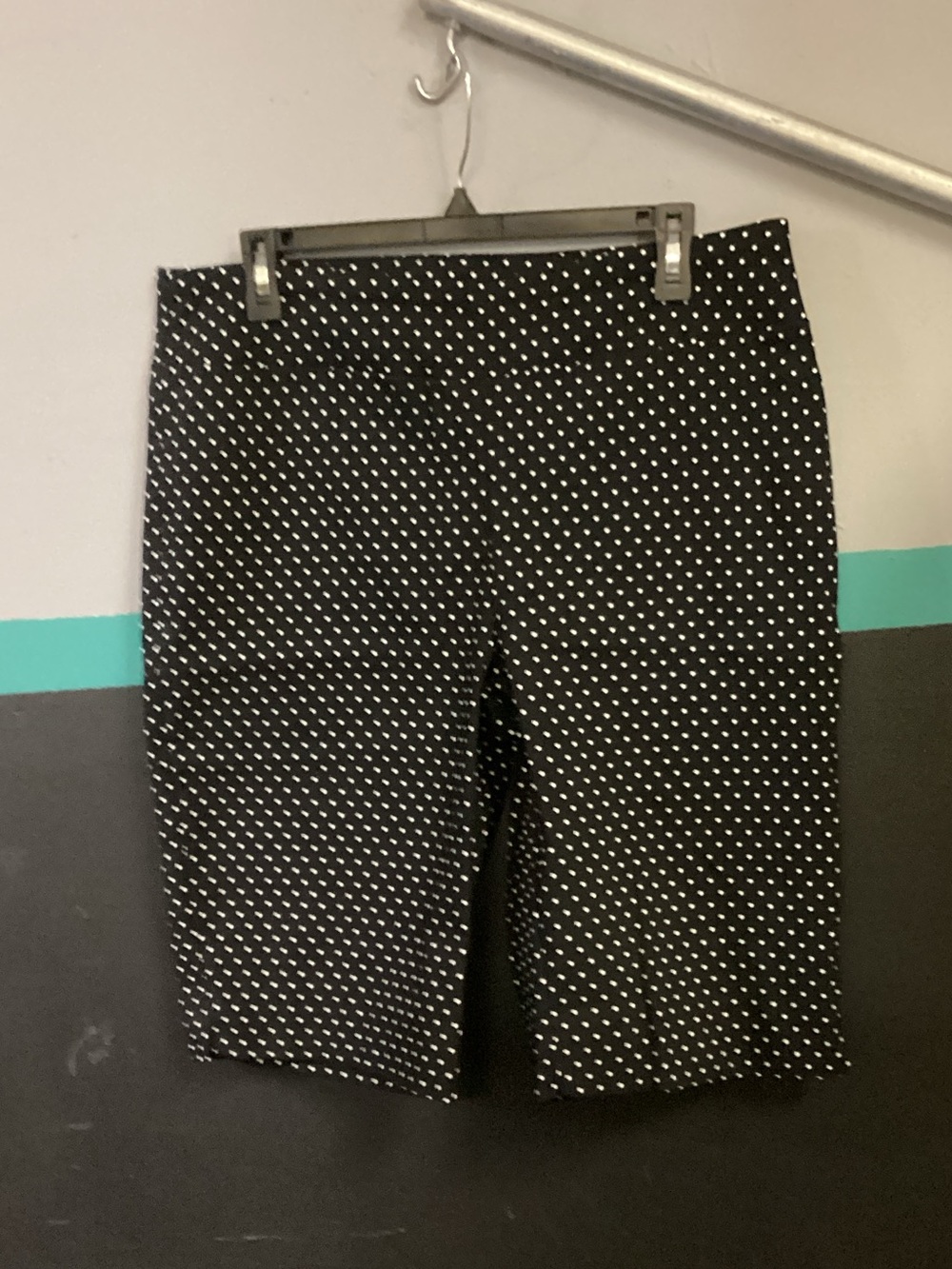 Black Polka Dot Women's Shorts 11”Inseam